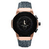 Thumbnail Image 4 of Men's JBW Saxon 1/6 CT. T.W. Diamond 18K Rose Gold Plate Strap Watch with Black Dial (JB-6101L-10C)