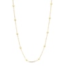 Thumbnail Image 1 of Textured Brilliance Bead Station Necklace in 10K Gold