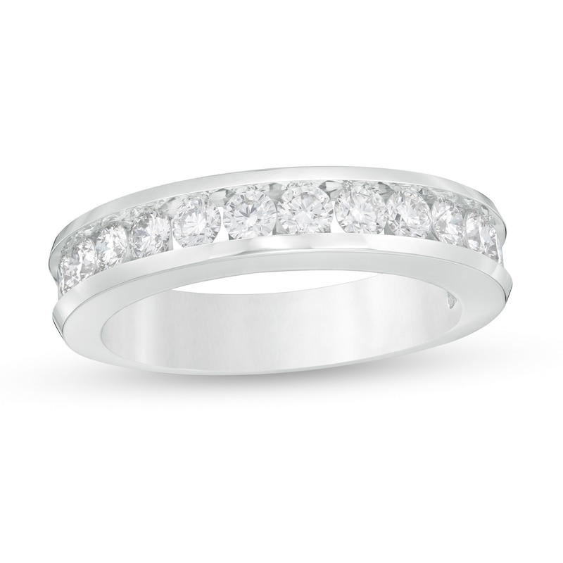 Main Image 1 of 1 CT. T.W. Certified Diamond Band in 14K White Gold (I/SI2)