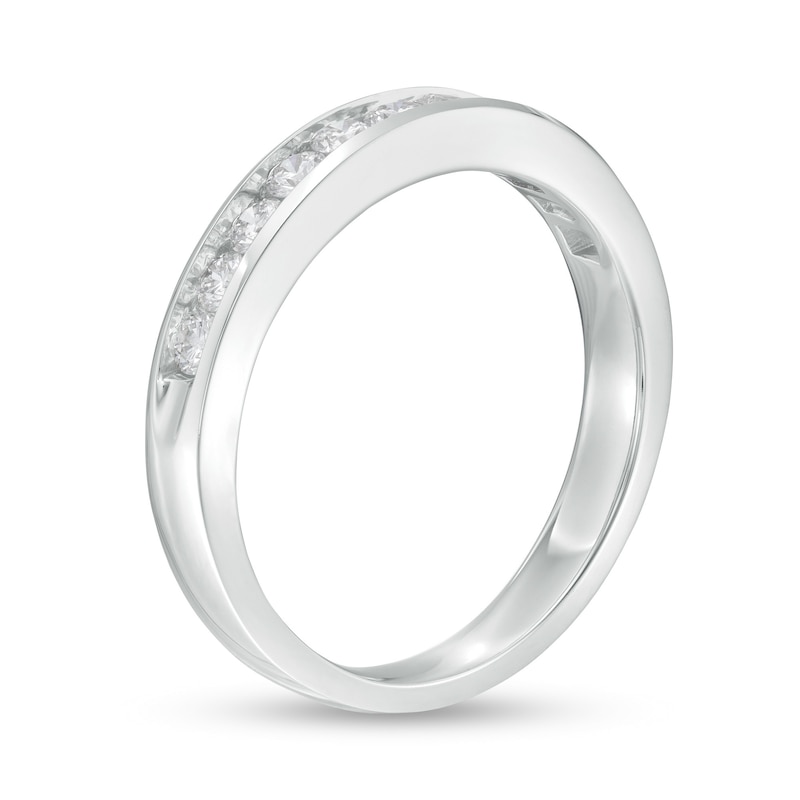 1/2 CT. T.W. Certified Diamond Band in 14K White Gold (I/SI2) | Zales ...