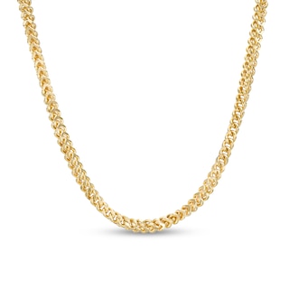 Made in Italy Men's 4.7mm Diamond-Cut Curb Chain Necklace in 14K Gold - 22