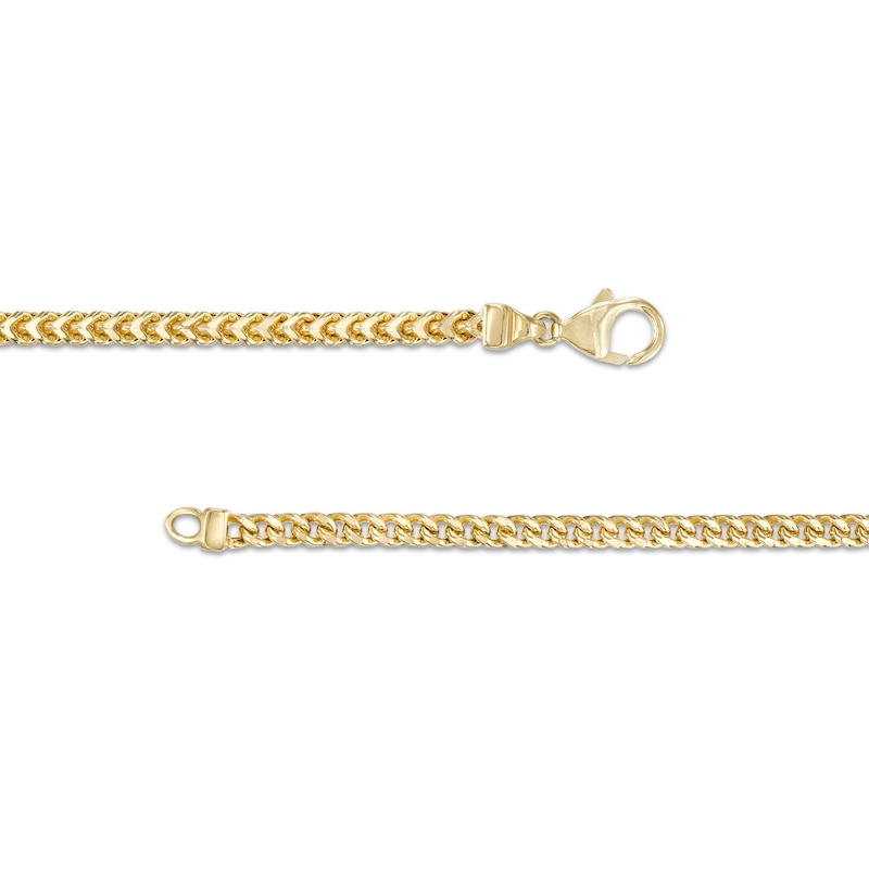 Made in Italy Men's 4.3mm Diamond-Cut Franco Chain Necklace in Hollow 14K Gold - 24"