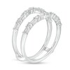 Thumbnail Image 2 of 1/2 CT. T.W. Baguette and Round Diamond Contour Solitaire Enhancer in 14K White Gold