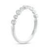 Thumbnail Image 1 of 1/10 CT. T.W. Diamond Alternating Nine Stone Stackable Anniversary Band in 10K White Gold