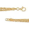 Thumbnail Image 1 of Made in Italy 030 Gauge Multi-Strand Cable Chain Necklace in Sterling Silver with 18K Gold Plate - 18"
