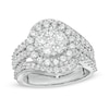 Thumbnail Image 1 of 2 CT. T.W. Composite Diamond Bypass Multi-Row Split Shank Engagement Ring in 10K White Gold