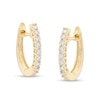 Thumbnail Image 1 of 1/6 CT. T.W. Diamond Hoop Earrings in 10K Gold