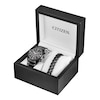 Thumbnail Image 1 of Men's Exclusive Citizen Eco-Drive® Brycen Chronograph Black IP Watch and Bracelet Box Set (CA4285-68E)