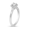 Thumbnail Image 2 of Enchanted Disney Elsa 5/8 CT. T.W. Diamond Cushion Frame Engagement Ring in 14K White Gold