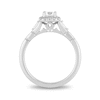 Thumbnail Image 4 of Enchanted Disney Elsa 5/8 CT. T.W. Diamond Cushion Frame Engagement Ring in 14K White Gold