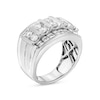 Thumbnail Image 2 of Men's 3 CT. T.W. Diamond Column Wedding Band in 14K White Gold