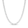 Thumbnail Image 0 of 4.0mm White Lab-Created Sapphire Tennis Necklace in Sterling Silver - 24"