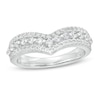 Thumbnail Image 1 of 1/2 CT. T.W. Diamond Chevron Anniversary Band in 14K White Gold