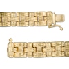 Thumbnail Image 3 of Textured Basket Weave Link Bracelet in 14K Gold - 7.25&quot;