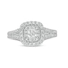 Thumbnail Image 3 of 1 CT. T.W. Princess-Cut Diamond Cushion Frame Split Shank Engagement Ring in 14K White Gold