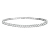 Thumbnail Image 1 of 1 CT. T.W. Diamond Bangle in 10K White Gold - 7.5&quot;