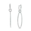 Thumbnail Image 1 of 1/2 CT. T.W. Diamond Geometric Drop Earrings in 10K White Gold