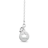 Thumbnail Image 2 of Enchanted Disney Mulan 1/10 CT. T.W. Diamond Butterfly Necklace in Sterling Silver and 10K Rose Gold