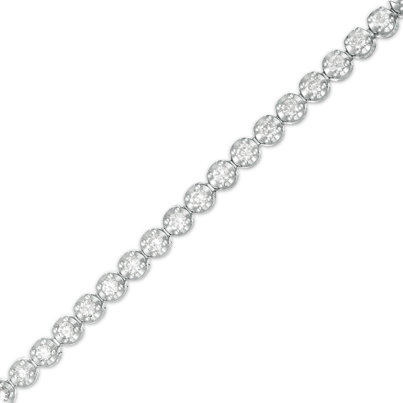 Main Image 1 of Marilyn Monroe™ Collection 2 CT. T.W. Diamond Tennis Bracelet in 10K White Gold