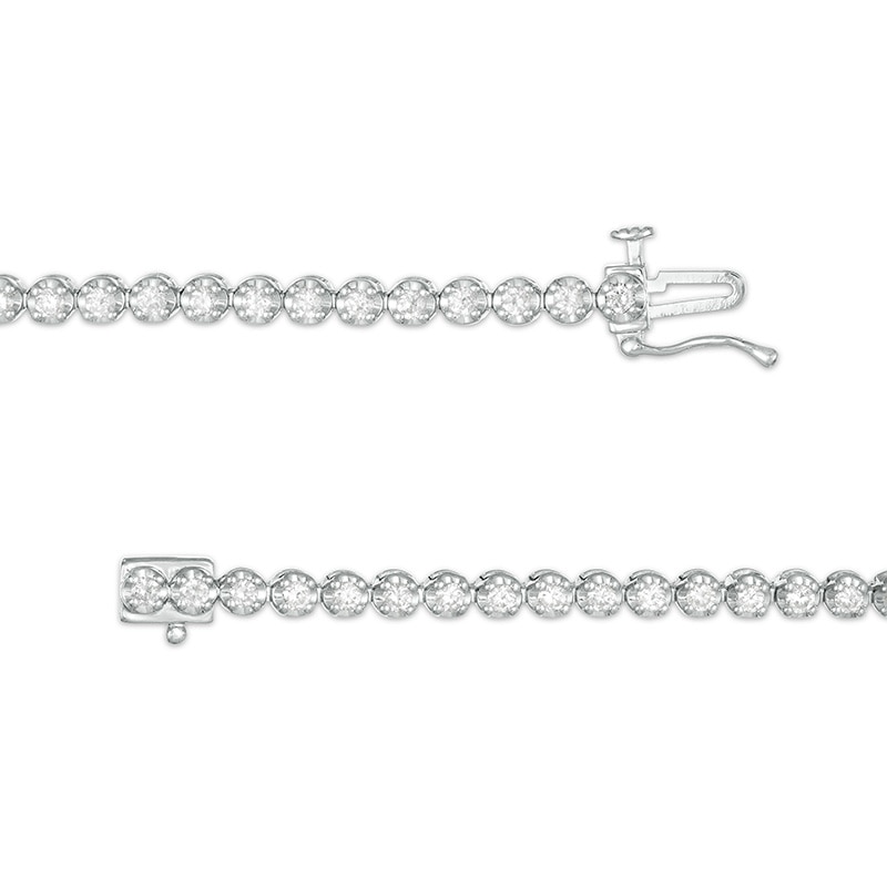 Main Image 2 of Marilyn Monroe™ Collection 2 CT. T.W. Diamond Tennis Bracelet in 10K White Gold