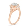 Thumbnail Image 2 of Marilyn Monroe™ Collection 1/2 CT. T.W. Diamond Frame Tri-Sides Engagement Ring in 14K Rose Gold