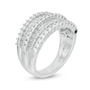 Thumbnail Image 1 of Marilyn Monroe™ Collection 1 CT. T.W. Diamond Multi-Row Anniversary Ring in 14K White Gold