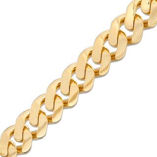 Zales Men's 9.2mm Cuban Link Bracelet in 10K Gold - 9.0