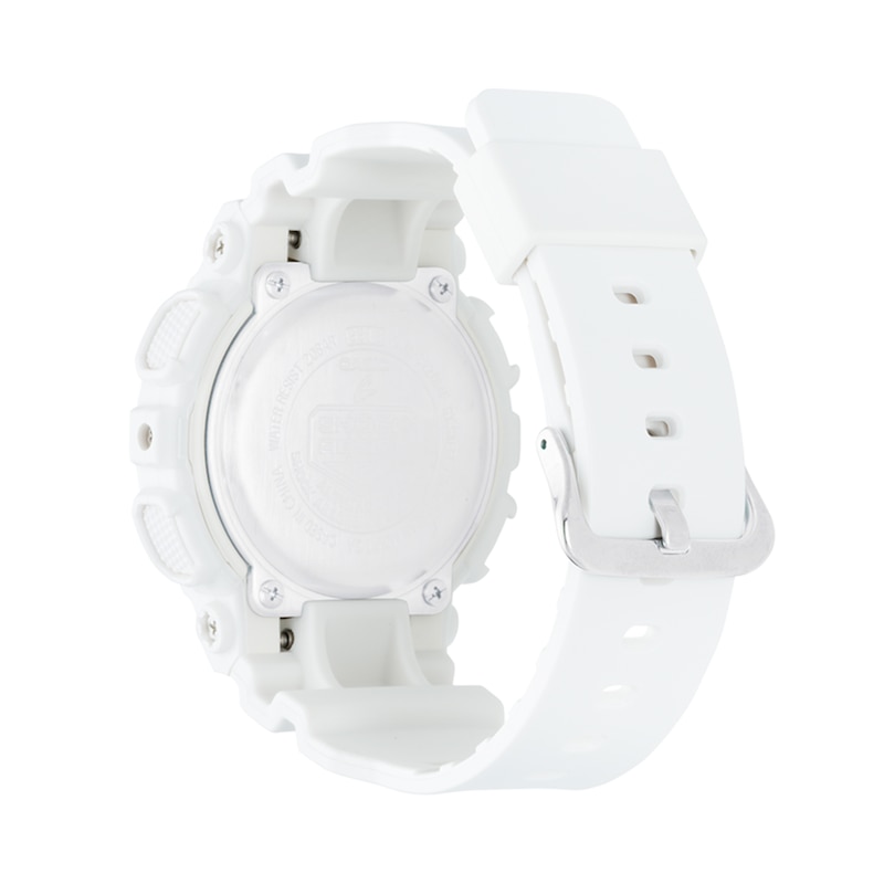 Main Image 3 of Ladies' Casio G-Shock White Resin Strap Watch with Rose-Tone Dial (Model: GMAS120MF-7A2)