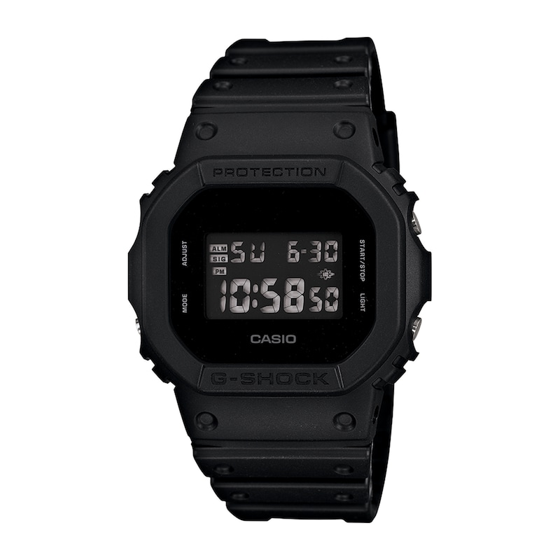 Main Image 1 of Men's Casio G-Shock Classic Black Resin Strap Watch with Octagonal Dial (Model: DW5600BB-1)