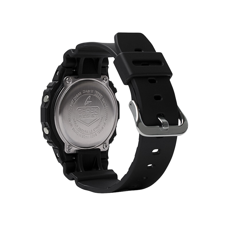 Main Image 2 of Men's Casio G-Shock Classic Black Resin Strap Watch with Octagonal Dial (Model: DW5600BB-1)