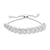 Thumbnail Image 0 of 1/2 CT. T.W. Diamond Cascading "S" Bolo Bracelet in Sterling Silver - 9.5"