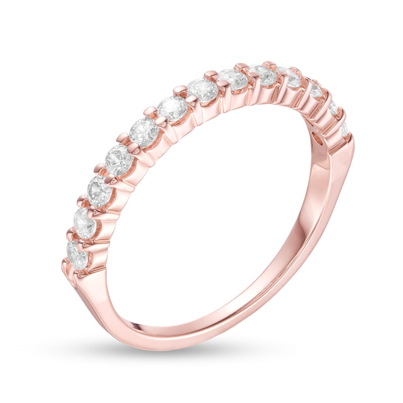 1/2 CT. T.W. Diamond Anniversary Band in 14K Rose Gold