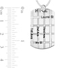 Thumbnail Image 4 of Engravable Map Dog Tag Pendant in Sterling Silver (1 Address and 4 Lines)