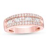 Thumbnail Image 1 of 3/4 CT. T.W. Diamond Multi-Row Band in 14K Rose Gold