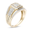 Thumbnail Image 3 of Men's 1 CT. T.W. Composite Diamond Multi-Row Ring in 10K Gold