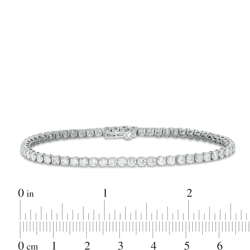 Main Image 4 of 5 CT. T.W. Certified Lab-Created Diamond Tennis Bracelet in 14K White Gold (F/SI2) - 7.25&quot;