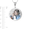 Thumbnail Image 3 of Engravable Photo Family Tree Swivel Disc Pendant in 14K White, Yellow or Rose Gold (1 Image and 4 Lines)
