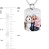 Thumbnail Image 3 of Medium Engravable Photo Dog Tag Pendant in 14K White, Yellow or Rose Gold (1 Image and 3 Lines)