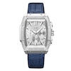 Thumbnail Image 1 of Men's JBW Echelon 1/4 CT. T.W. Diamond Chronograph Strap Watch with Tonneau Silver-Tone Dial (Model: J6379C)