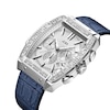 Thumbnail Image 3 of Men's JBW Echelon 1/4 CT. T.W. Diamond Chronograph Strap Watch with Tonneau Silver-Tone Dial (Model: J6379C)