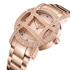 Thumbnail Image 2 of Ladies' JBW Olympia 10 YR 1/5 CT. T.W. Diamond and Crystal Accent 18K Rose Gold Plate Watch (Model: JB-6214-10A)