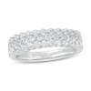 Thumbnail Image 0 of 1 CT. T.W. Diamond Multi-Row Band in 14K White Gold