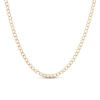 Thumbnail Image 1 of Italian Gold 3.3mm Diamond-Cut Curb Chain Necklace in Hollow 14K Gold - 24&quot;