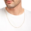 Thumbnail Image 2 of Italian Gold 3.3mm Diamond-Cut Curb Chain Necklace in Hollow 14K Gold - 24&quot;