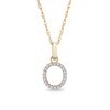 Thumbnail Image 1 of 1/10 CT. T.W. Diamond &quot;O&quot; Initial Pendant in 10K Gold