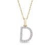 Thumbnail Image 1 of 1/10 CT. T.W. Diamond &quot;D&quot; Initial Pendant in 10K Gold