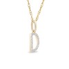 Thumbnail Image 2 of 1/10 CT. T.W. Diamond &quot;D&quot; Initial Pendant in 10K Gold