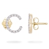 Thumbnail Image 3 of 1/10 CT. T.W. Diamond &quot;C&quot; Initial Stud Earrings in 10K Gold