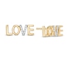 Thumbnail Image 1 of Vera Wang Love Collection 1/20 CT. T.W. Diamond &quot;LOVE&quot; Stud Earrings in 10K Gold