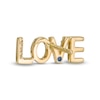 Thumbnail Image 2 of Vera Wang Love Collection 1/20 CT. T.W. Diamond &quot;LOVE&quot; Stud Earrings in 10K Gold